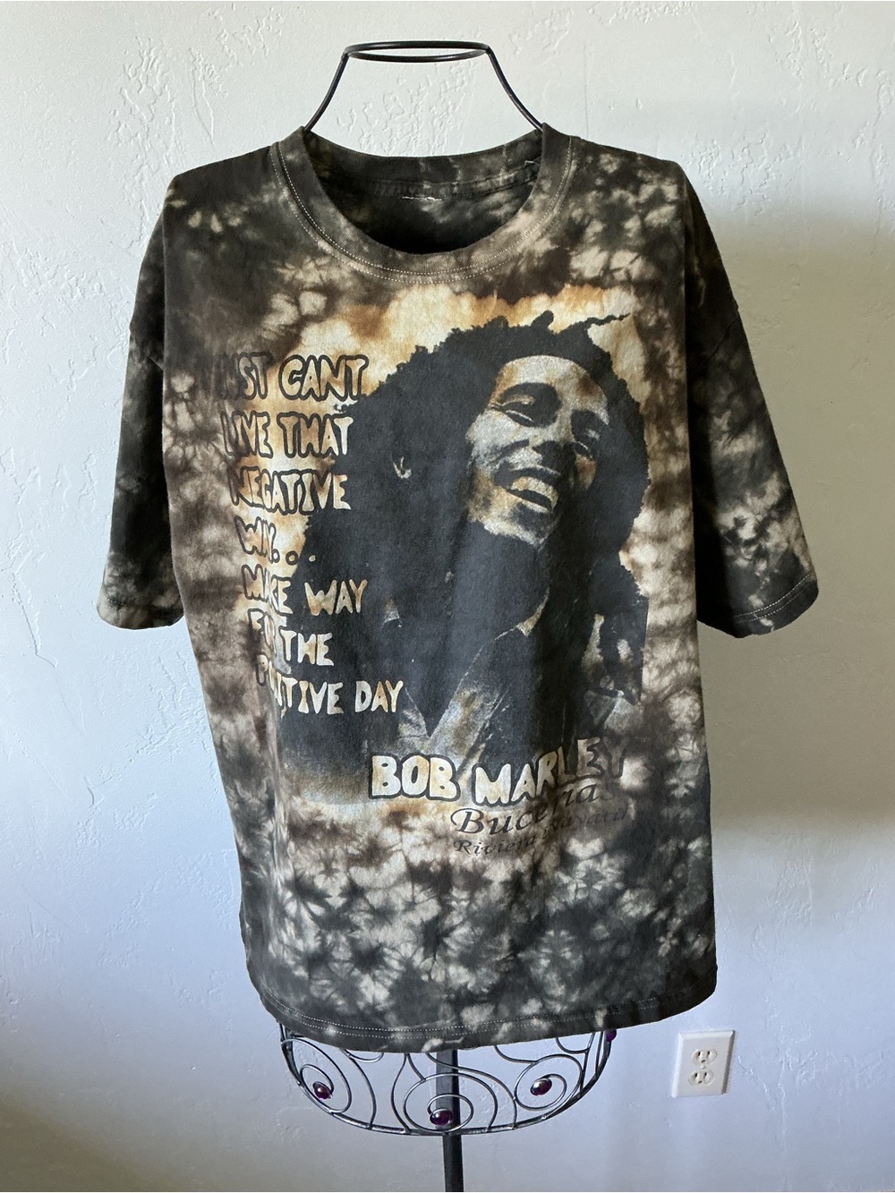 Bob Marley Tie-Dye Graphic Art Tee